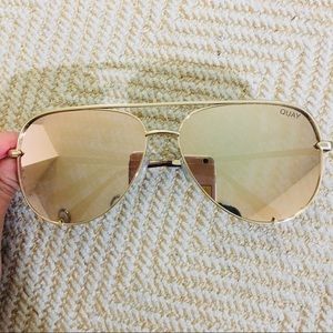 🕶QUAY Australia Gold Aviator Sunglasses